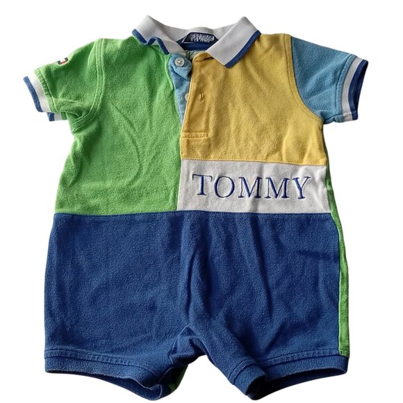 Rare Tommy Hilfiger Baby Boy 6/12 Months One Piece Romper - Picture 15 of 15